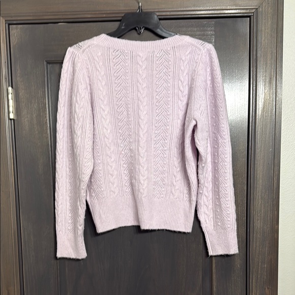 J. Crew Pink Crew wool blend Neck Sweater Size Medium - Picture 6 of 6